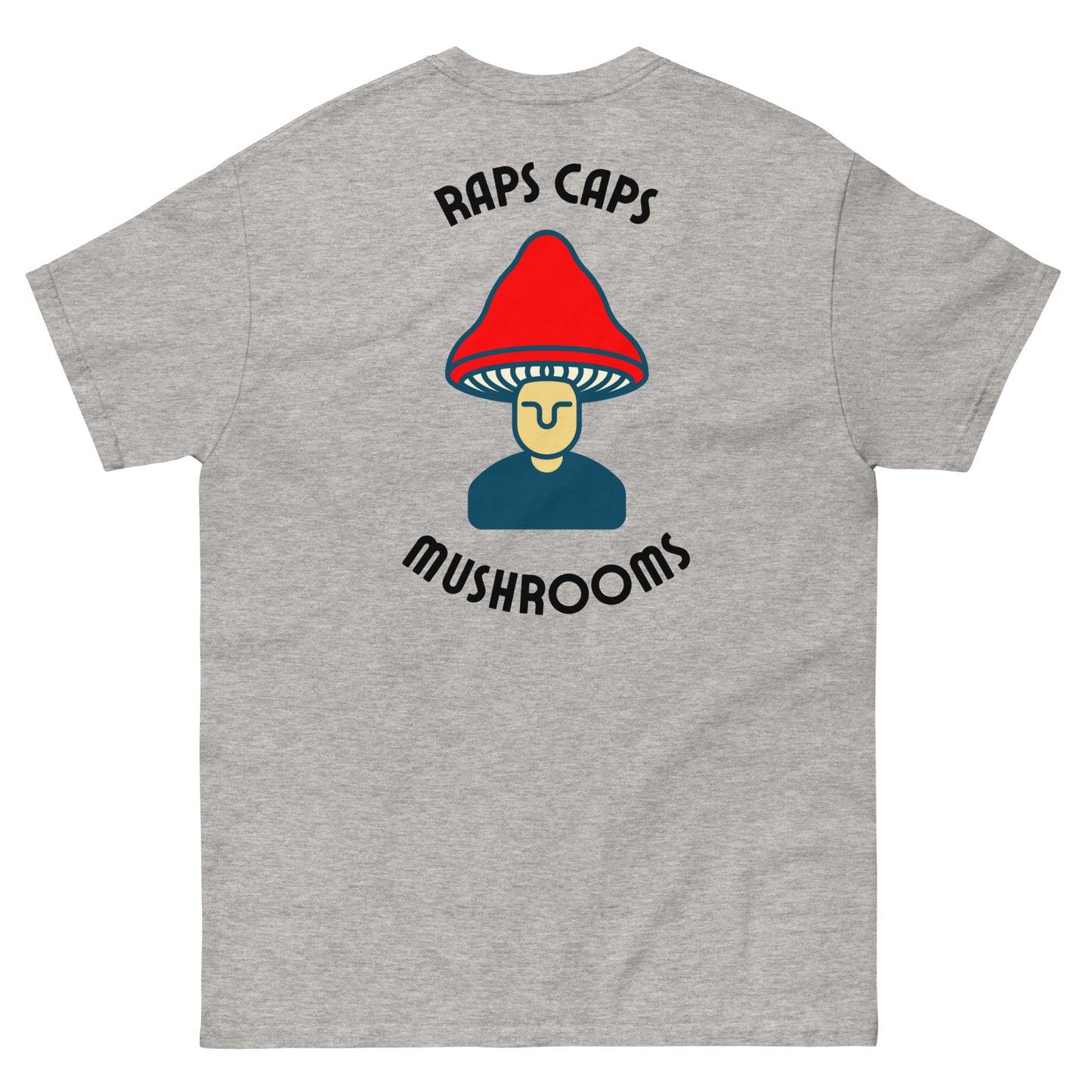 "Raps Caps Mushrooms" T-Shirt